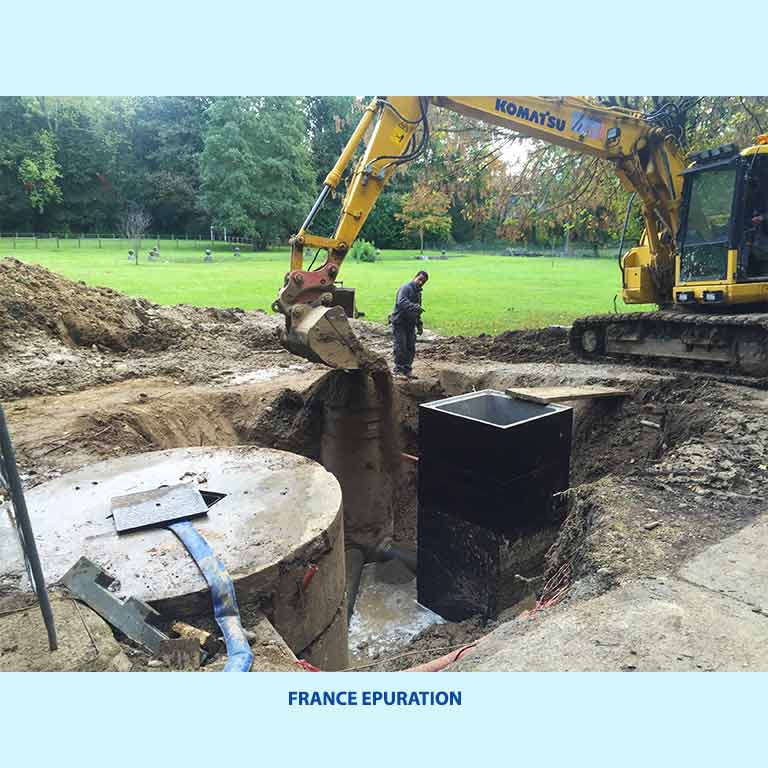 Travaux d'assainissement canalisations